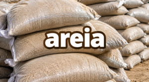 Areia ensacada